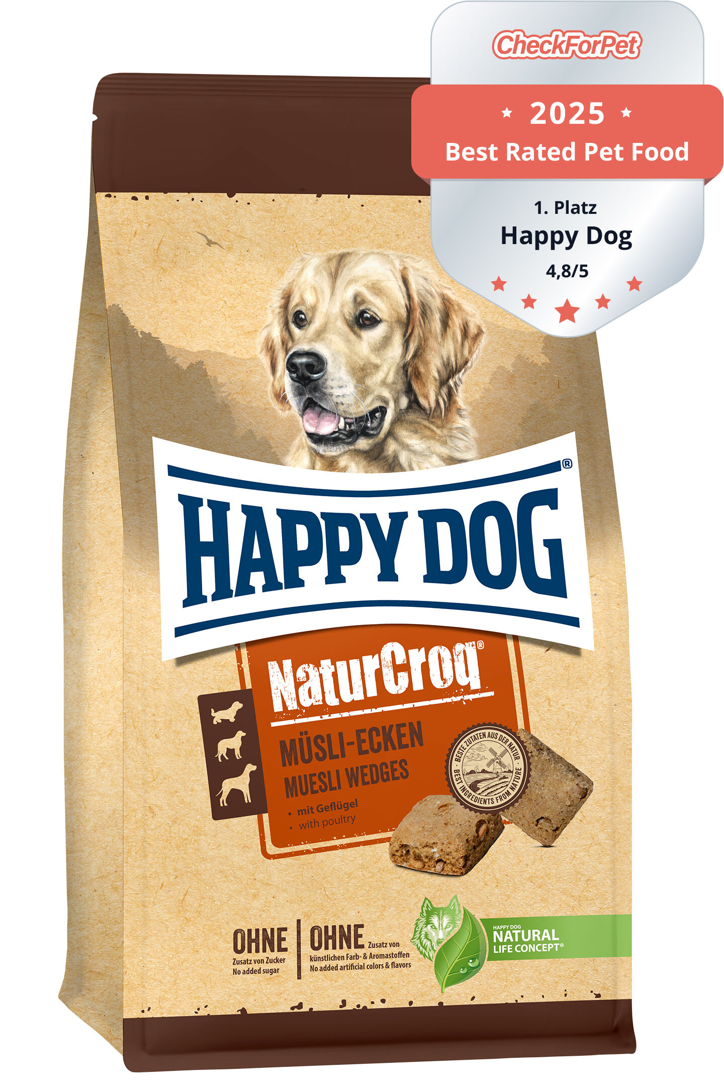 Happy Dog NaturCroq Müsli-Ecken 500 Gramm