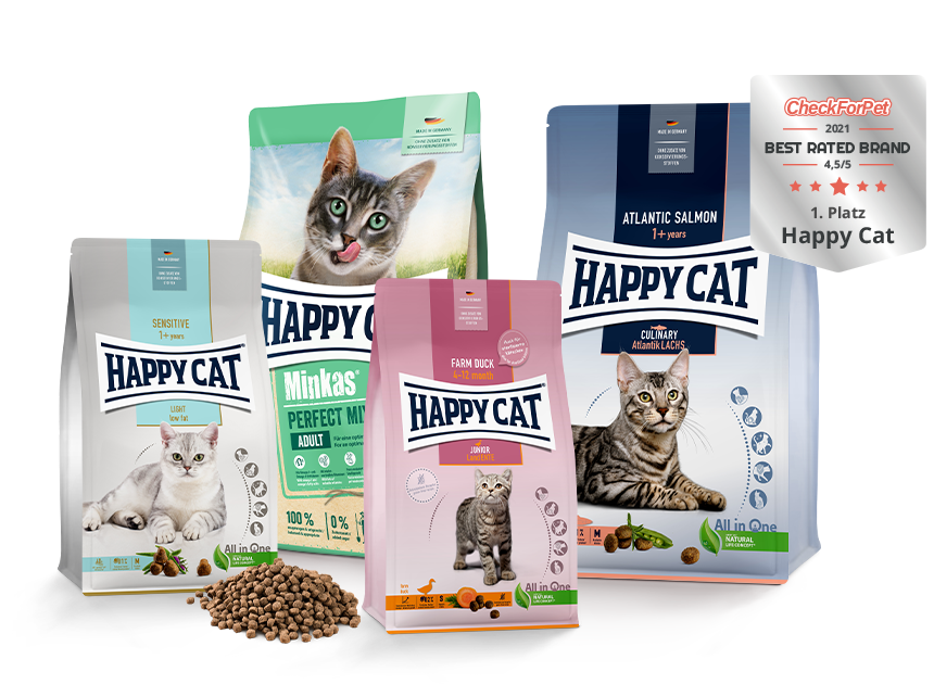 Zum Best Rated Brand ausgezeichnetes Trockenfutter von Happy Cat