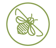 Icon einer Biene umrandet von einem Kreis.