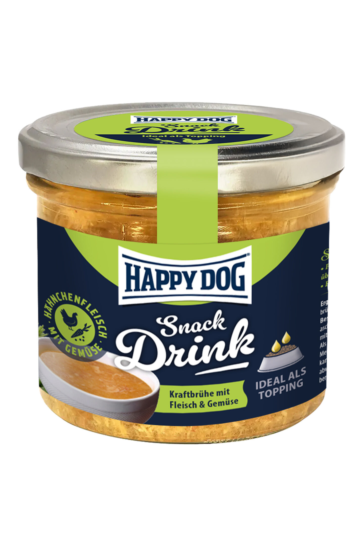 Snack Drink mit Hähnchenfleisch und Gemüse