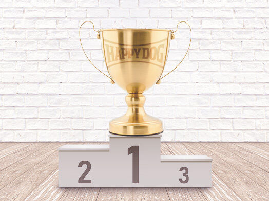 Auszeichnung für Happy Dog zur besten Fachhandelsmarke im Jahr 2015