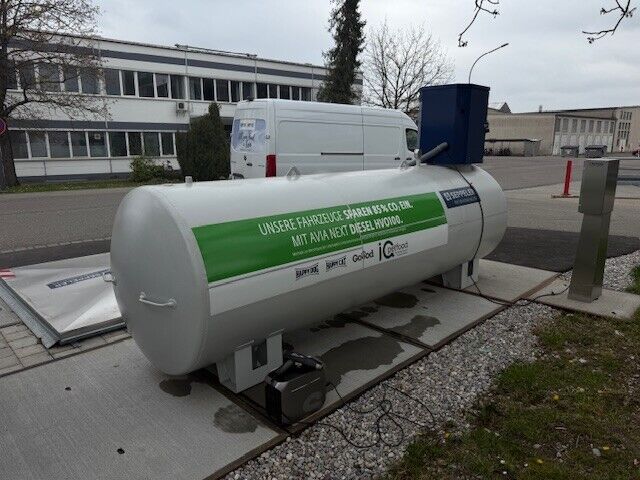 HVO Tanksäule in Bobingen liefert umweltfreundlichen Kraftstoff für Firmenfahrzeuge
