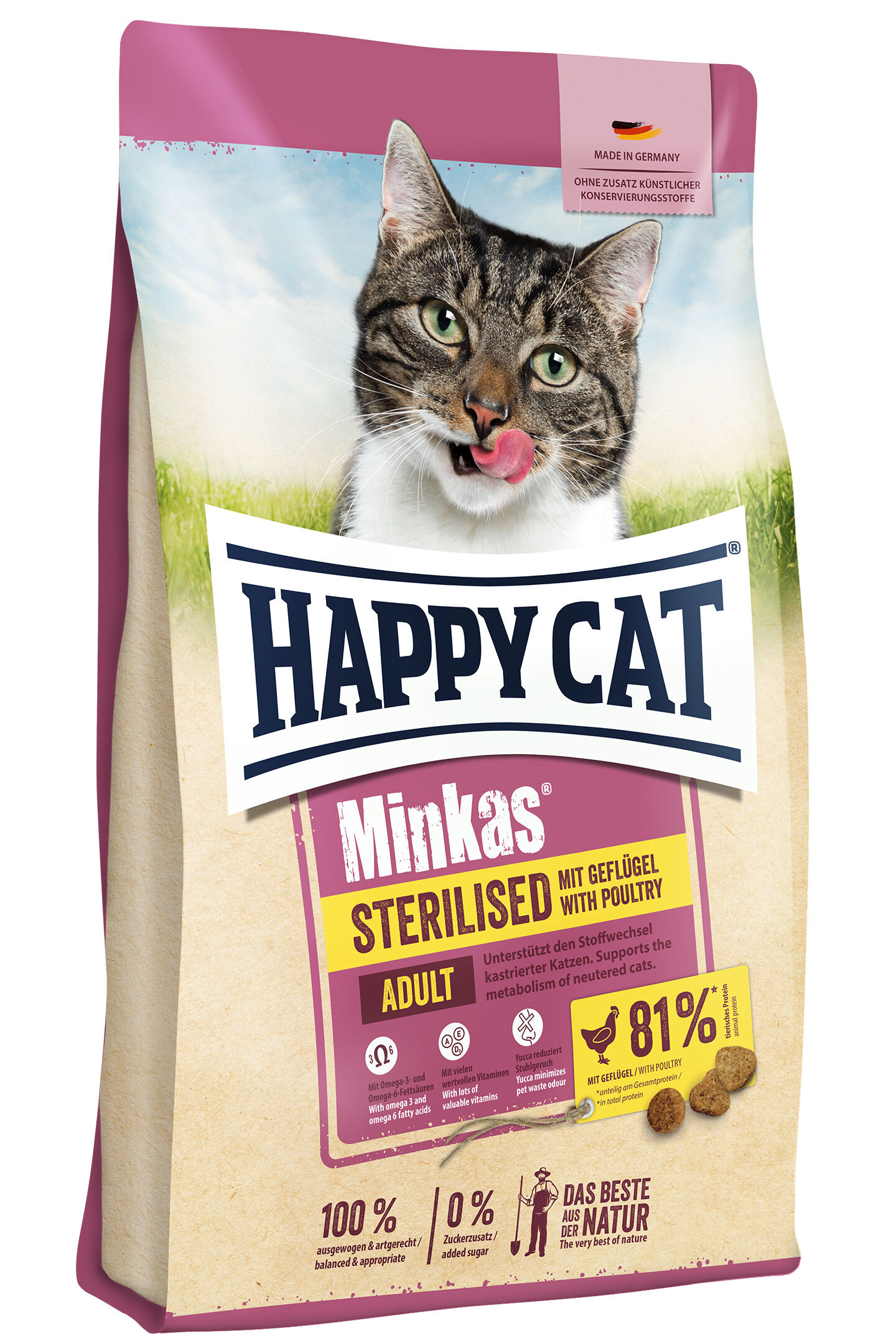 Minkas Sterilised mit Geflügel - drobiu