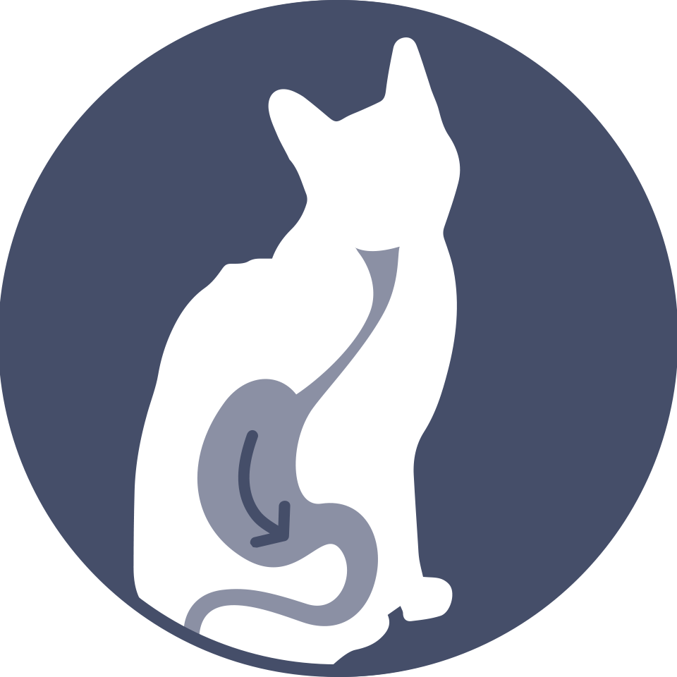 Symbol für eine gesunde Verdauung bei der Katze