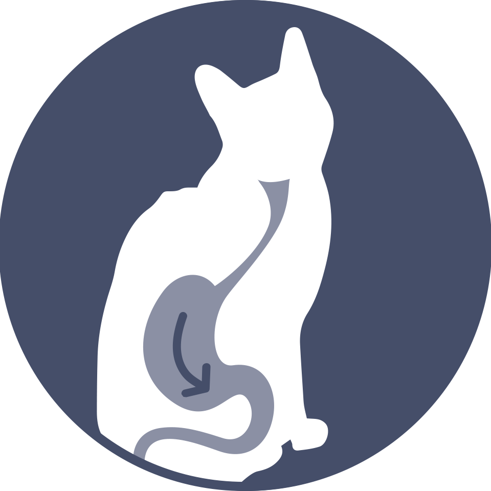 Symbol fรผr eine gesunde Verdauung bei der Katze