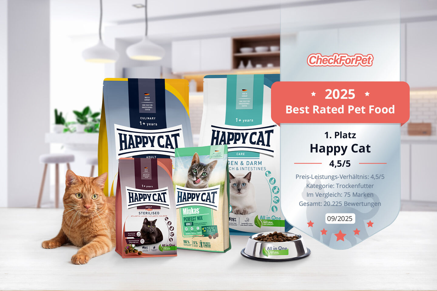 Katzenfutter mit Auszeichnung Best Rated Pet Food 2025