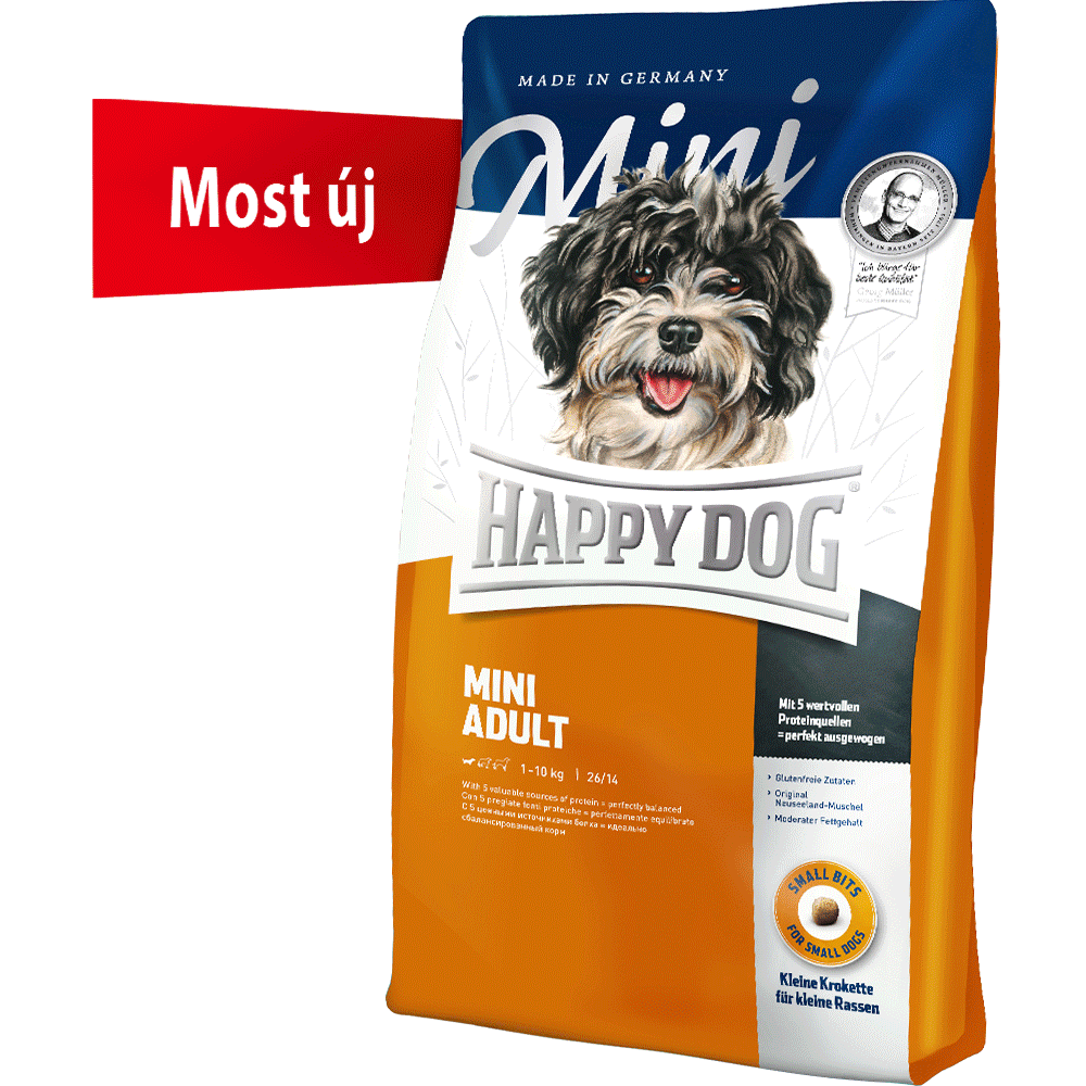 Futtersack von Happy Dog wechselt sein Design der Verpackung.