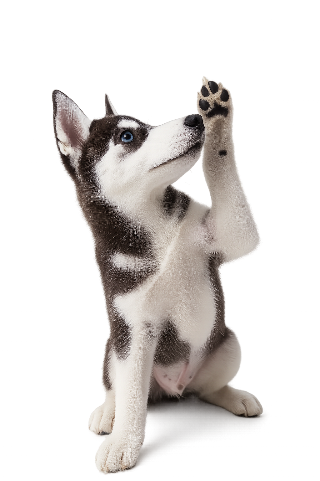 Husky Welpe füttern