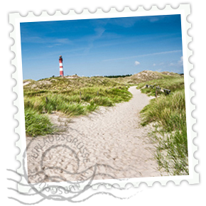 Briefmarke Leuchtturm auf Sylt.