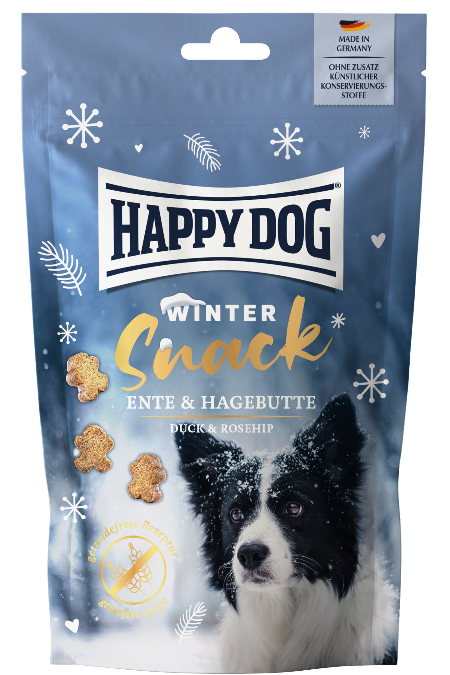 Winter Snack mit Ente und Hagebutte