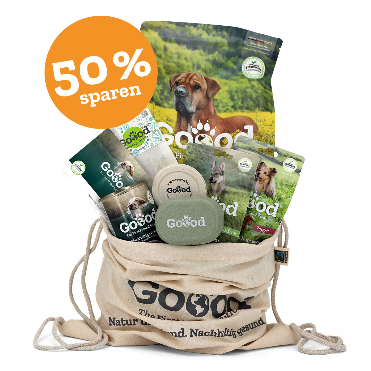 Probiertasche "Voller Beutel - halber Preis"