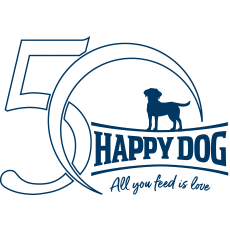 Icon des Jubiläums von 50 Jahren Happy Dog.